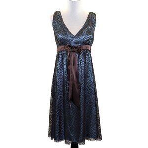 Eliza J New York Lace Overlay Sleeveless Dress